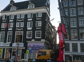 Hijswerk in Amsterdam