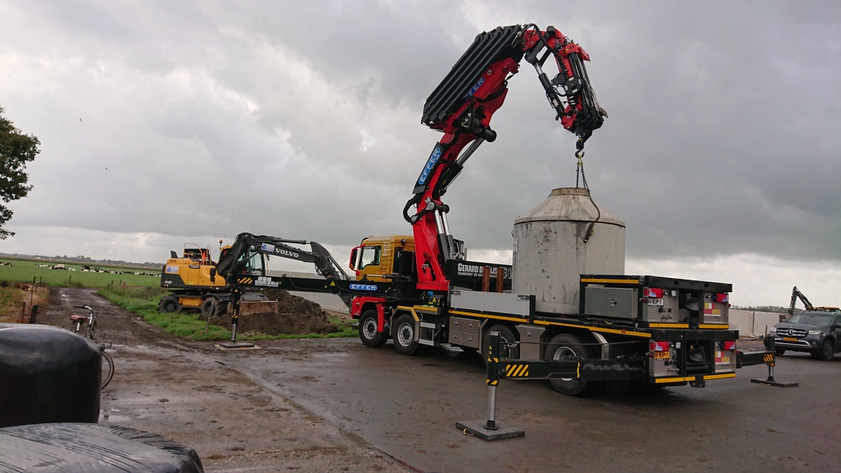 Put van 6 ton plaatsen