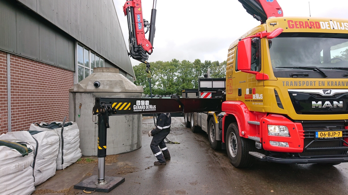 Put van 6 ton plaatsen