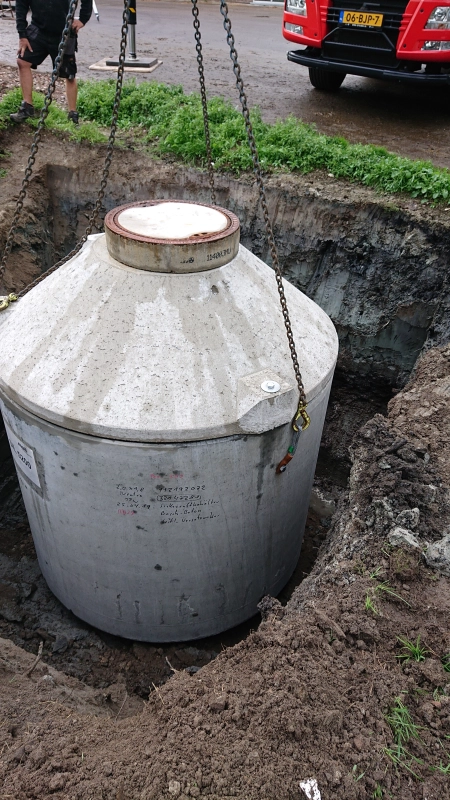 Put van 6 ton plaatsen