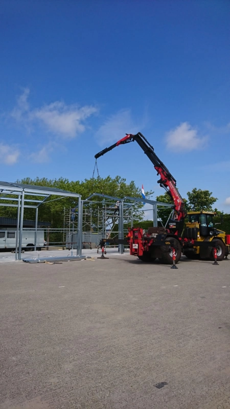 Boom uit tuin hijsen