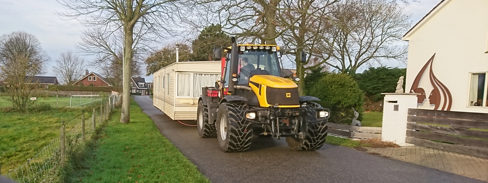 Verplaatsen van caravan